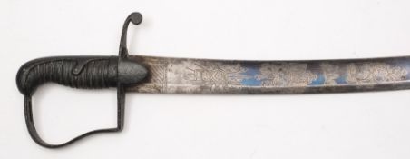 A 1796 pattern British Light Cavalry Officer's sabre:,
