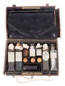 A late 19th/ early 20th century leather medicine case by Squire & Sons, London:,