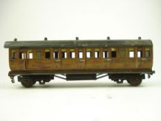 A GWR livery First & Third Class Passenger coach No 2875 by Marklin, Germany,:,