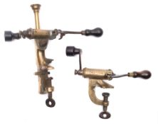 A lacquered brass 12 bore cartridge loader by Ward & Sons,