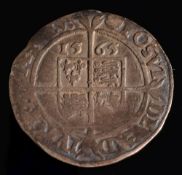 Elizabeth I (1558-1603) silver sixpence: third issue, 1565.