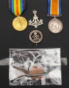 A WWI pair to '27541 Sgt H Rouse York R':,