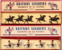 Britains Regiments of all Nations Set No 32 Royal Scots Greys: mounted officer and four troopers,