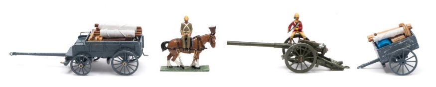 A collection of handmade and hand painted Zulu War (1879) and Boer War (1899) British supply
