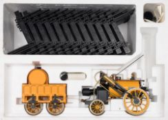 A Hornby 3 1/2 inch gauge live steam 'Stephenson's Rocket':,