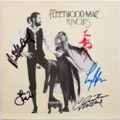 WITHDRAWN Fleetwood Mac 'Rumours' signed album cover:, Mick Fleetwood, John McVie, Stevie Nicks,