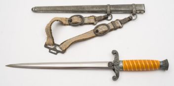 A Third Reich period German Army dagger by WKC, Solingen:,