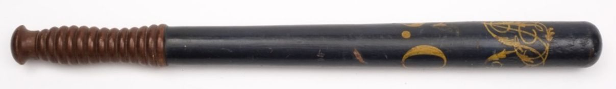 A Victorian painted 'Special Constabulary' truncheon:,