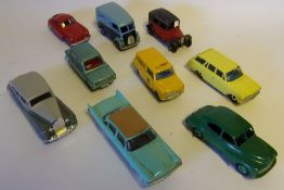 Dinky No 50 Rolls-Royce Silver Wraith: No 192 Desoto Fireflite, No 138 Hillman Imp,