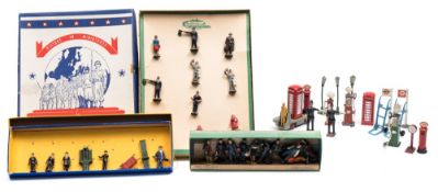 Two Authenticast railway staff and passengers,