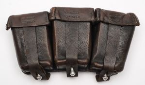 A WWII German 98k ammunition pouch:..