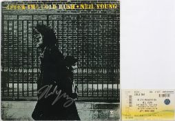 WITHDRAWN Neil Young 'After the Gold Rush' signed album cover:, with note of provenance,