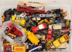 A collection of various Corgi, Matchbox and other vehicles:,