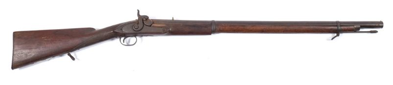 A 19th century percussion cap long arm:,