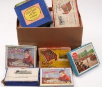 A collection of various wooden and other jigsaws: including 'Geographia' War Map of Europe,