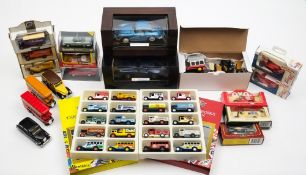 A collection of various diecast vehicles including Lledo and other makes:,
