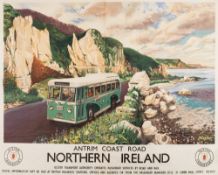Ulster Transport Authority, a poster for 'Antrim Coast Road Northern Ireland':,