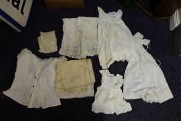 A collection of whitework linen: including - nightdress, chemises and undergarments etc.
