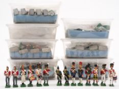 A collection of handmade and hand painted Napoleonic English regimental figures:,