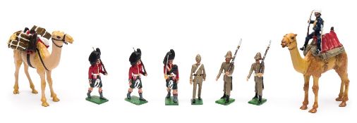 A collection of handmade and hand painted Napoleonic and Indian army troops:,