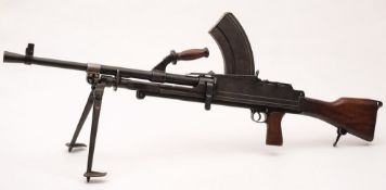 WITHDRAWN LOT A de-activated (old style) WWII period Australian Bren Mark II .