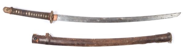 A WWII period Japanese katana:,