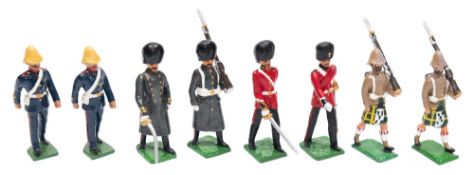 A collection of handmade and hand painted Welsh Regimental figures:, including 24th Foot,