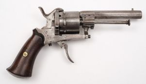 A Continental pinfire revolver:,