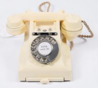 A GPO white Bakelite PX58/2A telephone:,