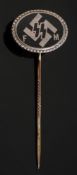 A German SS supporter's enamel stickpin:,
