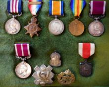 A WWI Military Medal group of six to W C Broad.10/HRS. : includes Military Medal (4290 Cpl W.C.