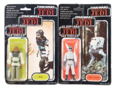 Palitoy Star Wars, The Return of the Jedi, Tri-logo 'Nikto' and 'AT-ST Driver' 3 3/4 inch figures:,