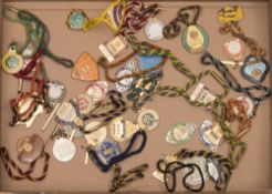 A collection of Hong Kong Jockey Club and Australian Jockey Club member's badges:,