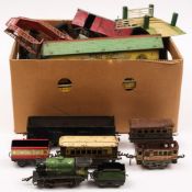 Hornby and others, a collection of assorted O gauge rolling stock: includes passenger coaches,