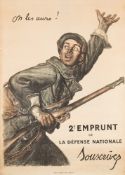 WITHDRAWN LOT 983 A WWI French poster 'On les aura!' by Abel Jules Favire (1867-1945):,