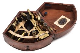 A 19th century 8 inch radius vernier sextant by George Noel:,
