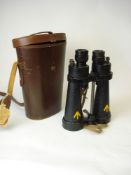 A pair of Admiralty issue binoculars by Barr & Stroud, London:, serial number 74187,