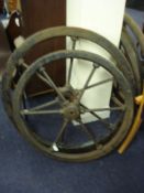 A cast iron diving pump flywheel by Siebe Gorman & Co, London:, cast to rim as per title,
