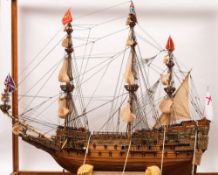 A scale model of HMS Sovereign of The Seas:,