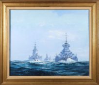Graham Jowett-Ive [20th Century]- Atlantic Fleet:- signed and dated '00,