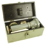 A Russian diver's torch:, together with instructions and coloured filters in a fitted case.