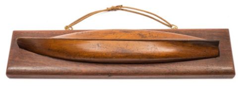A late 19th century hull model of a Whitehall style rowboat:,