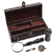 A 20th century nautical themed map reading set:,