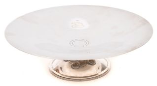 Luc Lanel (1893-1965) for Christofle,an Art Deco silver plated tazza designed for SS Normandie:,