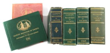 A collection of Lloyds Yacht Registers:,
