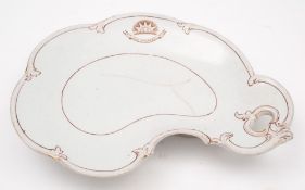 A 19th century Stone China cartouche shaped comport for the P&O line:, by F Morley & Co,
