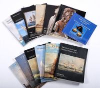 A collection of London saleroom Maritime and Nautical Auction catalogues:,