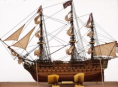 A scale model of HMS Victory:,