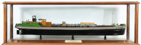 The builder's model for the Motor Tank barge 'Northdale H' built by and for John Harker Limited