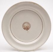 A Copeland & Sons pottery plate for the British Arctic Expedition 1875-76: made for the steam ship